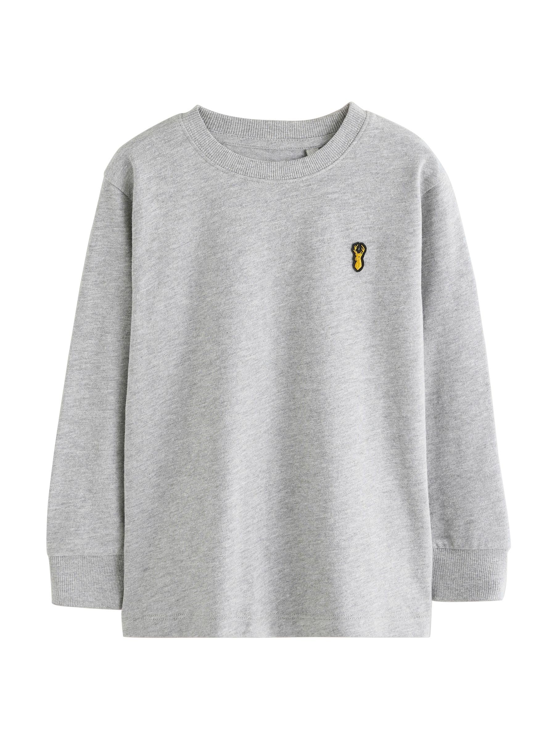 NEXT Jungen Gemütliche Langarmshirts im 8er-Pack mit Hirschlogo