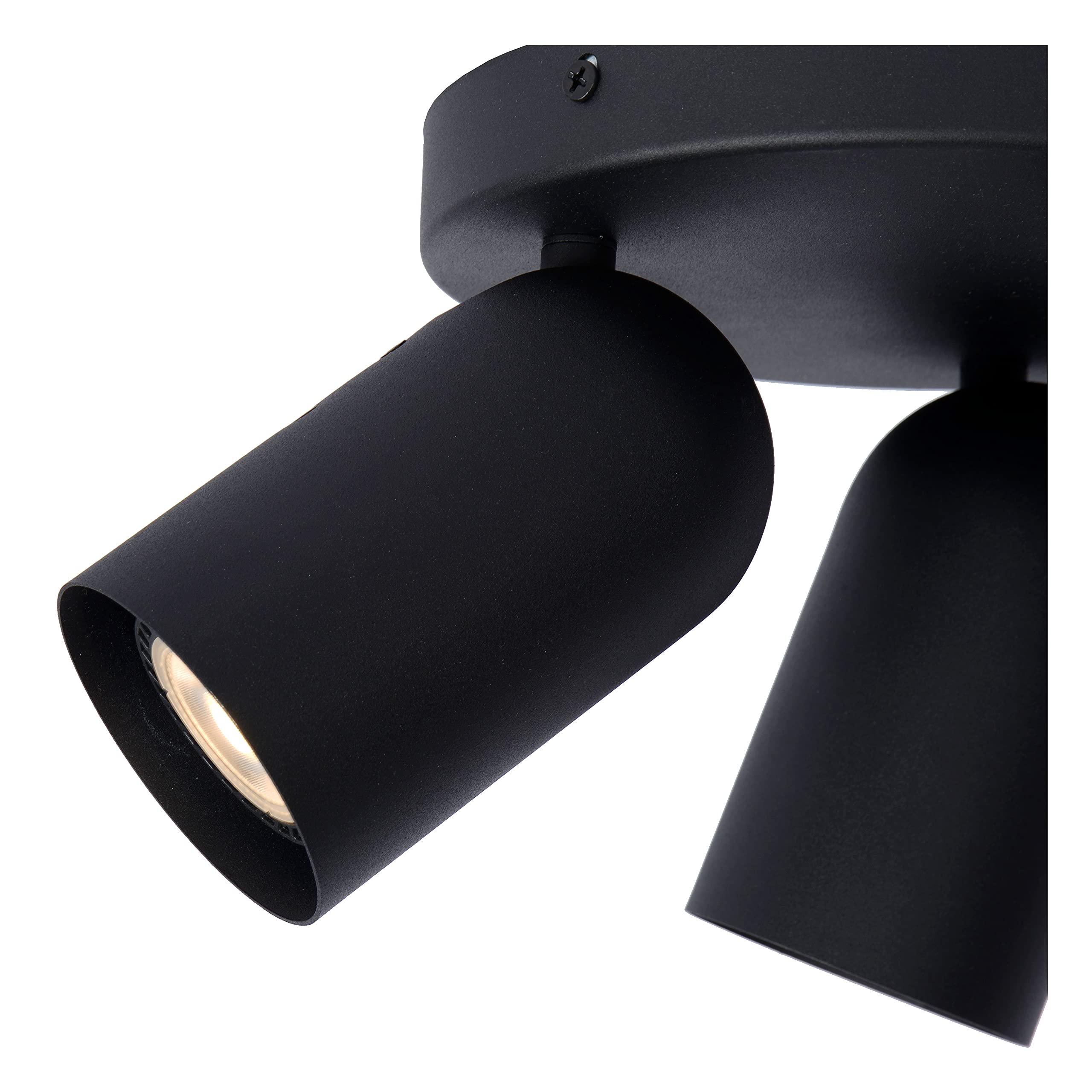 LUCIDE PUNCH - Deckenstrahler - Ø 21 cm - 3xGU10 - Schwarz