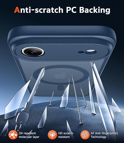 Miniatura 32 de Fntcase Funda para iPhone 15 Plus y 14 Plus de 6.7 pulgadas, magnética, a prueba de golpes de grado militar, antiamarilleo, delgada, protectora