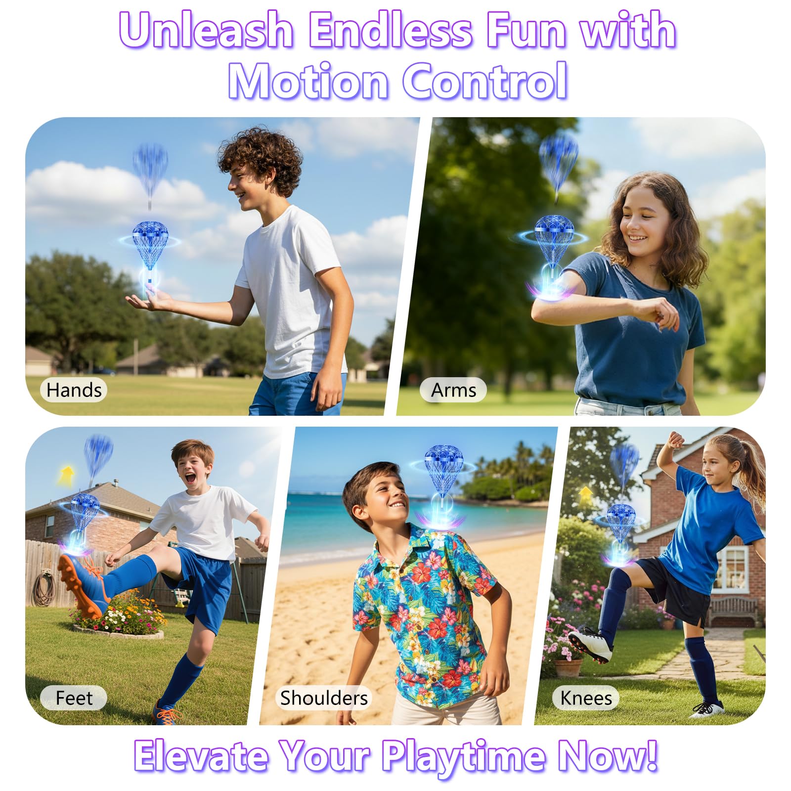Flying Orb Ball Lite Toy with AI Motion Control & 360° Flip - Image 2