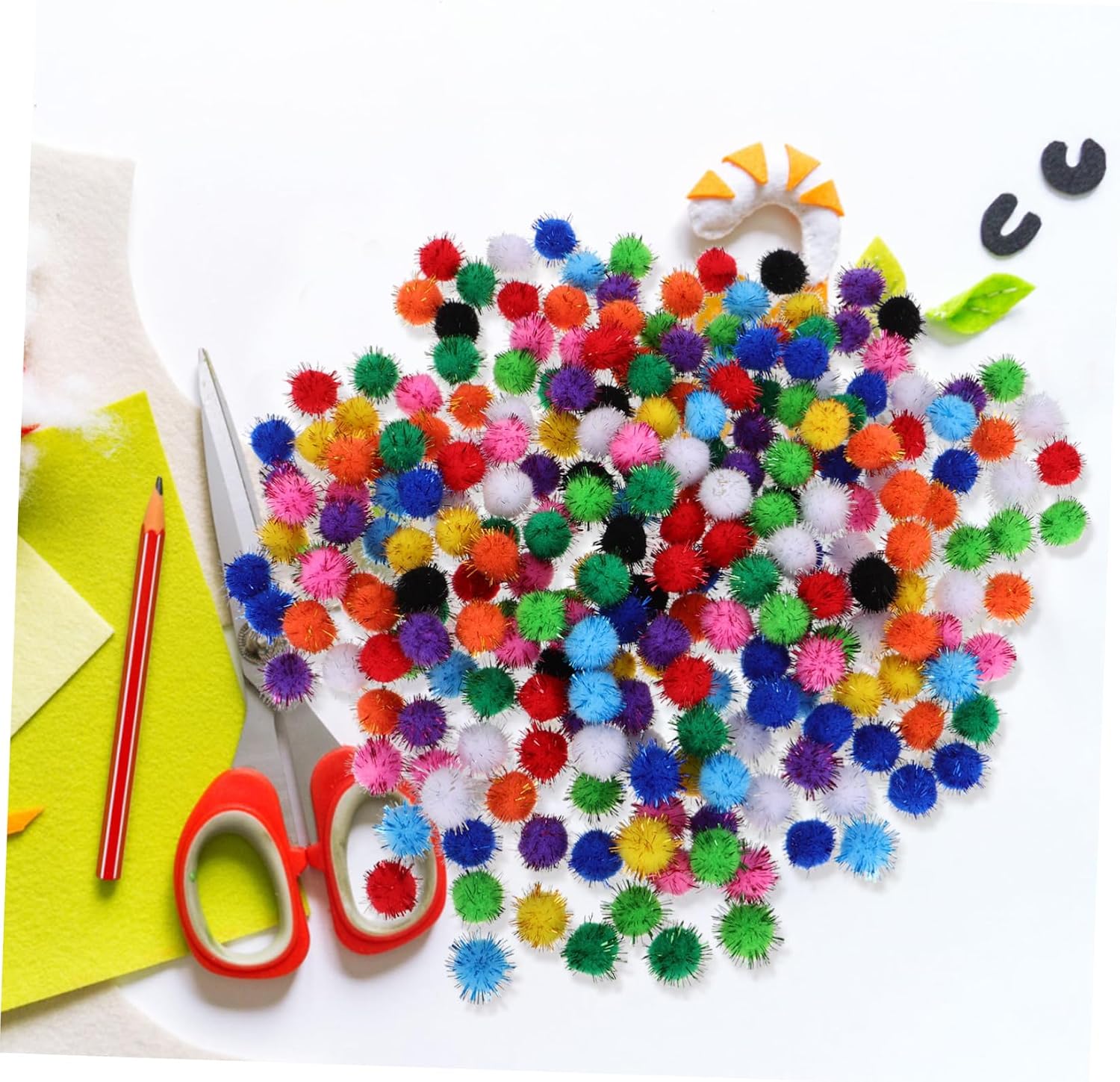 HOOTNEE 1000pcs Christmas Glitter Craft for Holiday Decor Festive Decorations for Christmas Trees Home and Party Ornaments