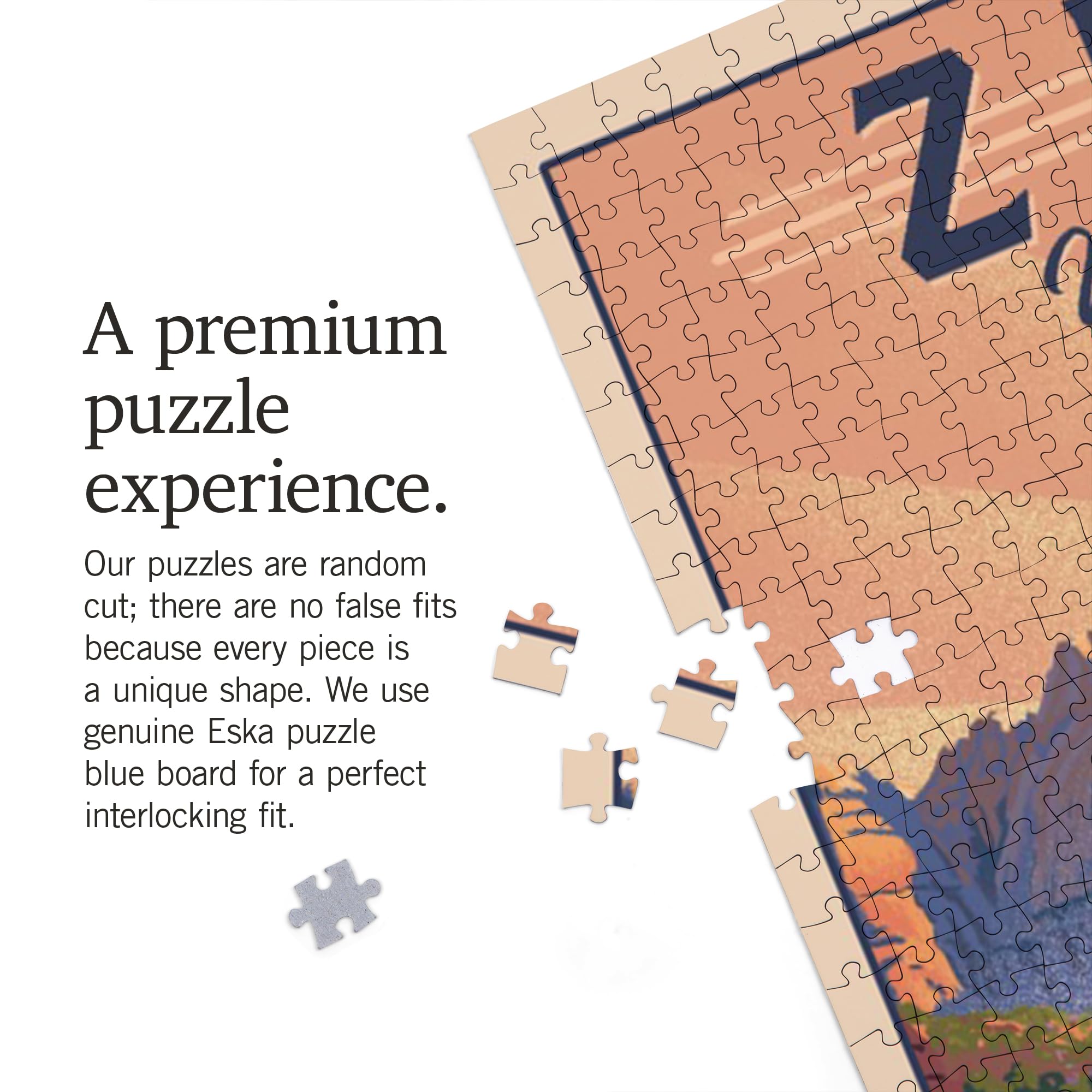 Lantern Press 1000 Piece Jigsaw Puzzle - Zion National Park 'The Watchman' Utah Landscape - View #6