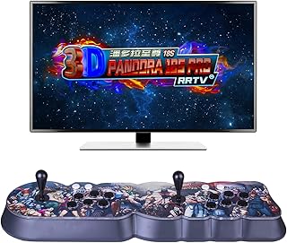 LesDiy Pandora Box 3D 18S WIFI Arcade Game Console, 8000-In-1 Retro Arcade Games Console with Double Joystick, Home Arcade Machine Support Up to 4 Players, Connect with VGA and HDMI,1280x720 Full HD