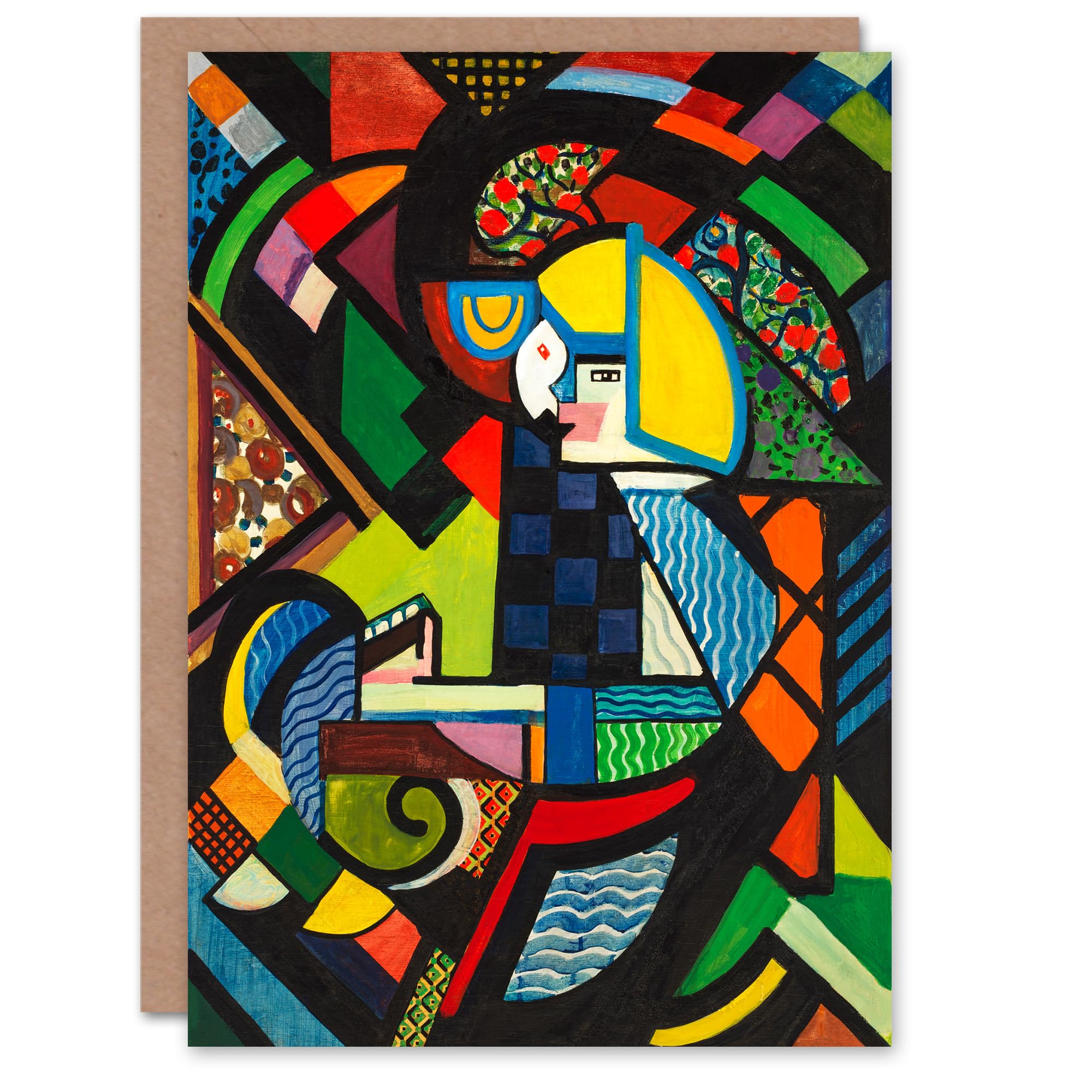 Artery8 Henry Lyman Sayen Art Card Daughter in a Rocker Cubist Painting