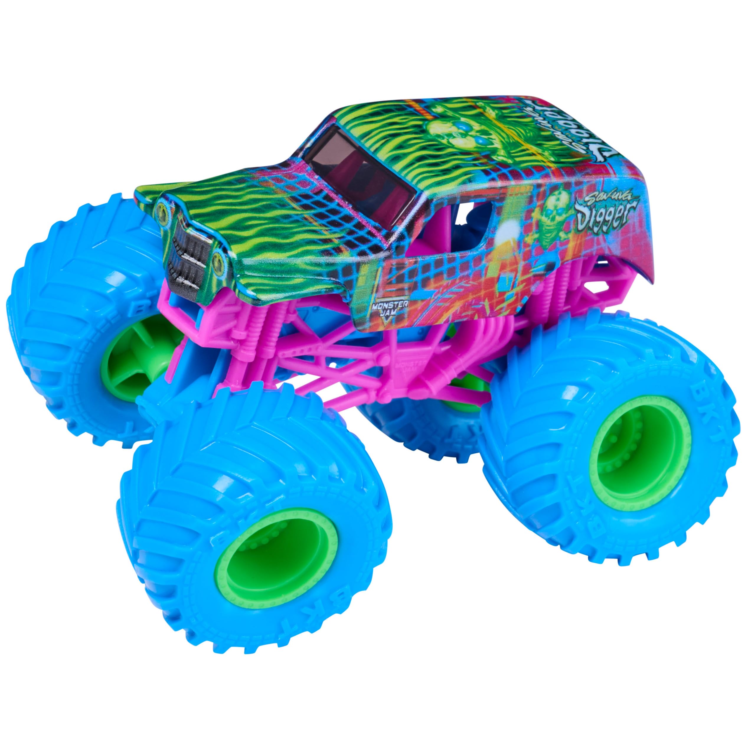 Monster Jam Son-Grape Digger Monster Truck veicolo pressofuso, scala 1:64