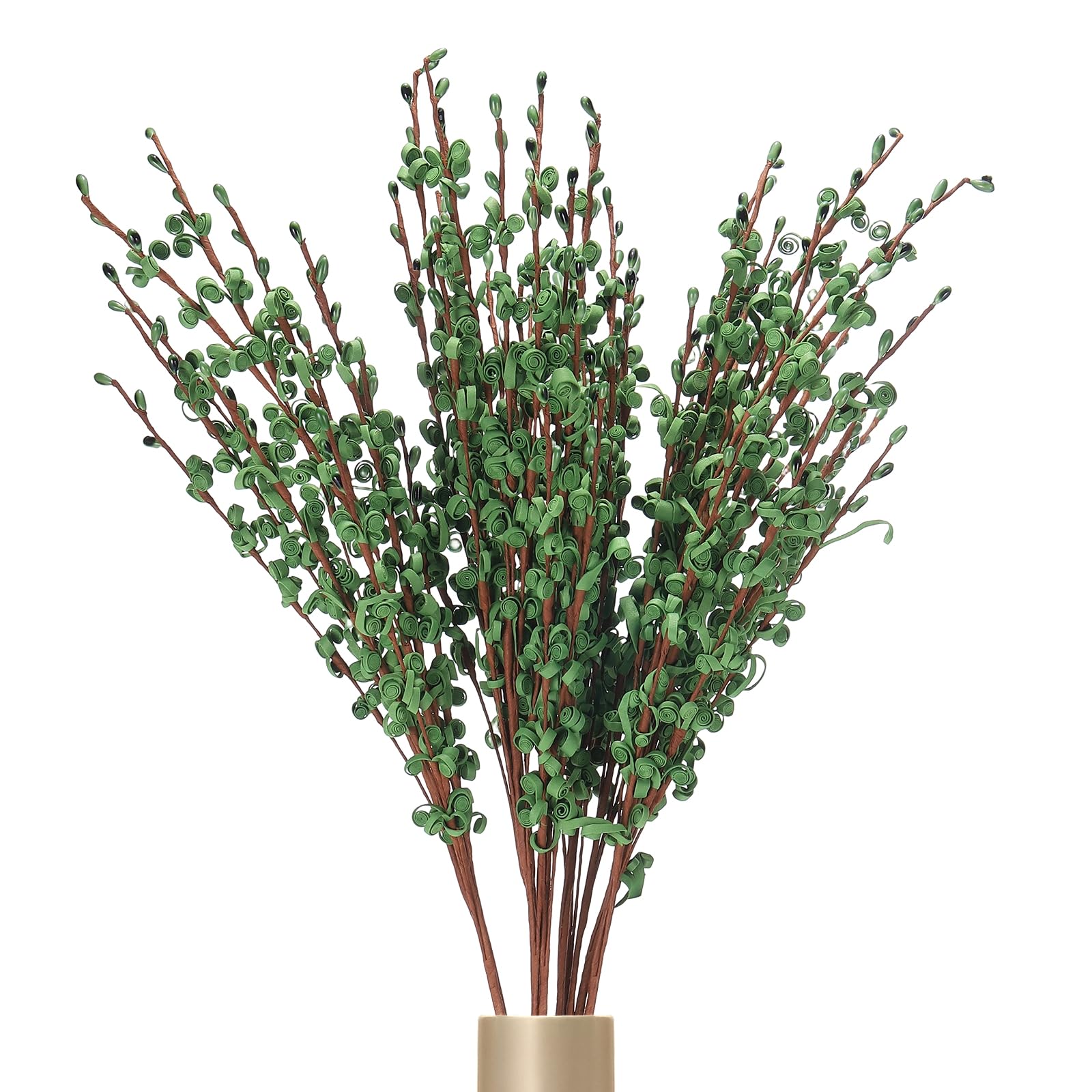 sourcing map 12Pcs Artificial Jasmine Flowers, 22 Inches Long Stems Tall Fake Flower Bouquet Faux Jasmine Plant for DIY Floral Art Arrangements Home Party Hotel Decoration(Green)