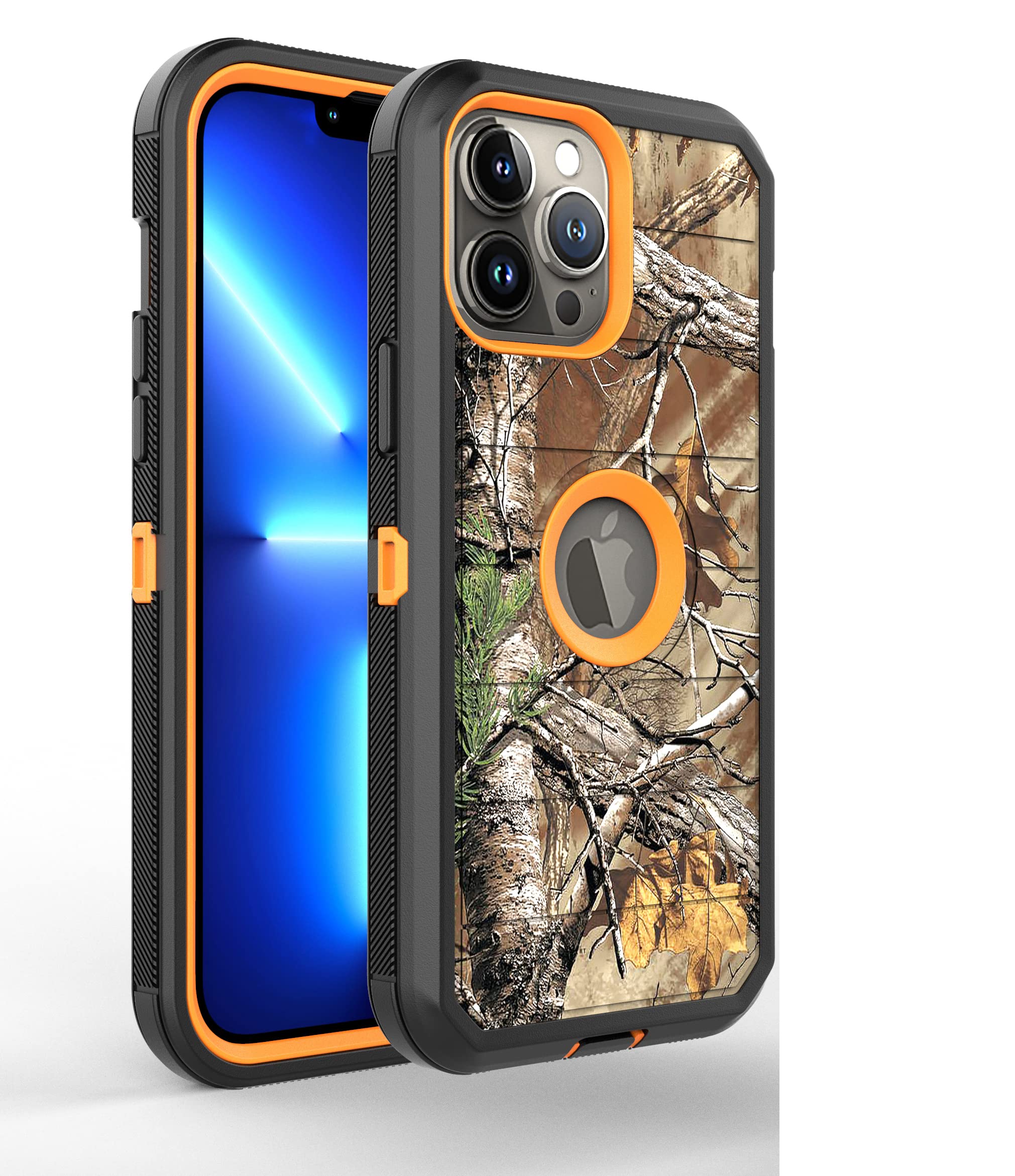 Fastsun New Designed Defender Case Designed for iPhone 16 Plus, Protective Stripe Defender Shockproof Hybrid Case Dual Layer Hard Cover Compatible