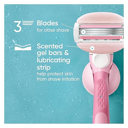 Miniatura 2 de Gillette Venus ComfortGlide White Tea 4 unidades, con Gillette Venus ComfortGlide plus Olay 2 unidades, repuestos de cuchilla de afeitar para mujer