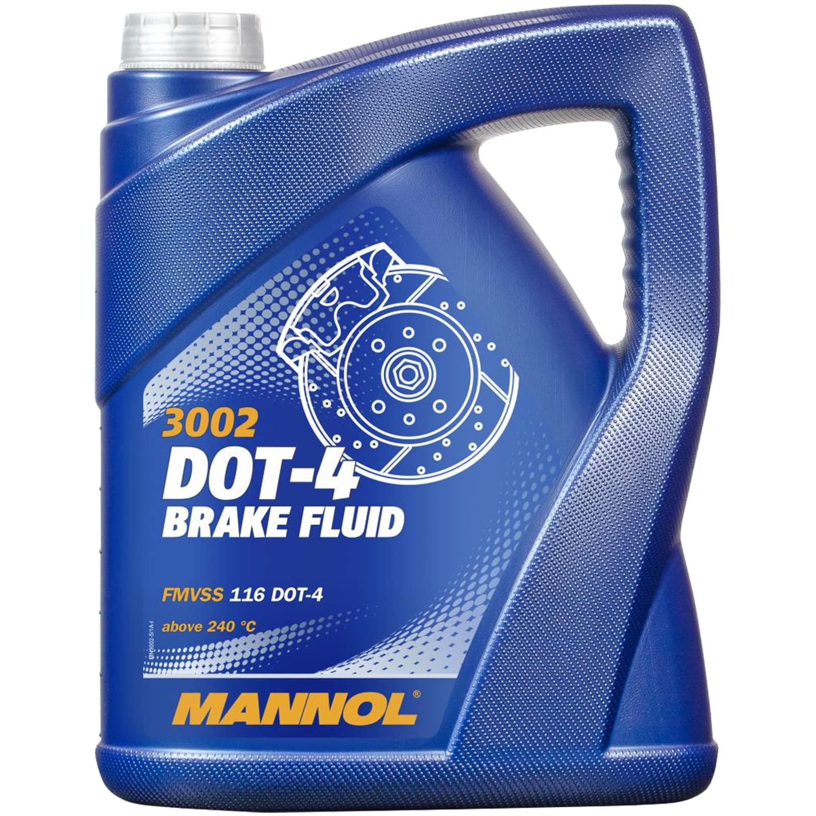 Bremsflüssigkeit DOT-4 Brake Fluid DOT4 Bremsen Flüssigkeit + Füllkanne Öl-Kanne mit Mess-Skala Ausgußrohr Schraubdeckel
