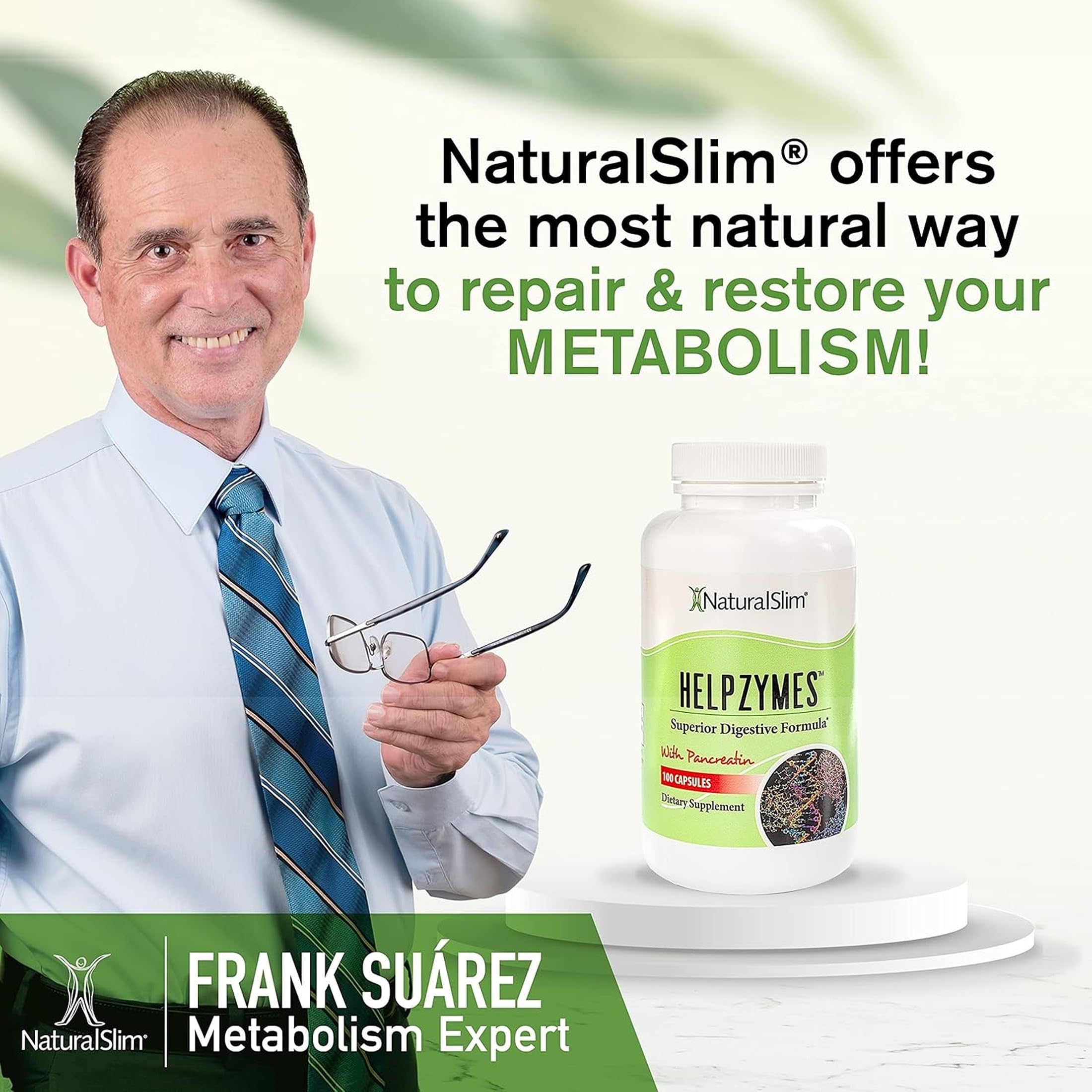 Amazon.com: NaturalSlim Helpzymes Digestive Enzymes, 100 Capsules