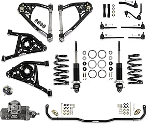 Detroit Speed Front Coilover Conversion Kit - Double Adjustable Shocks - BBC
