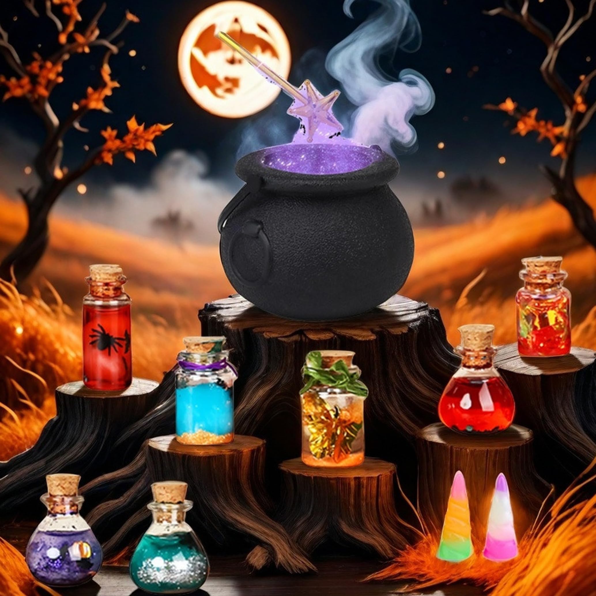 Kit de poción de Hadas, Kit de pociones de Bricolaje para Fiesta de Halloween para niños