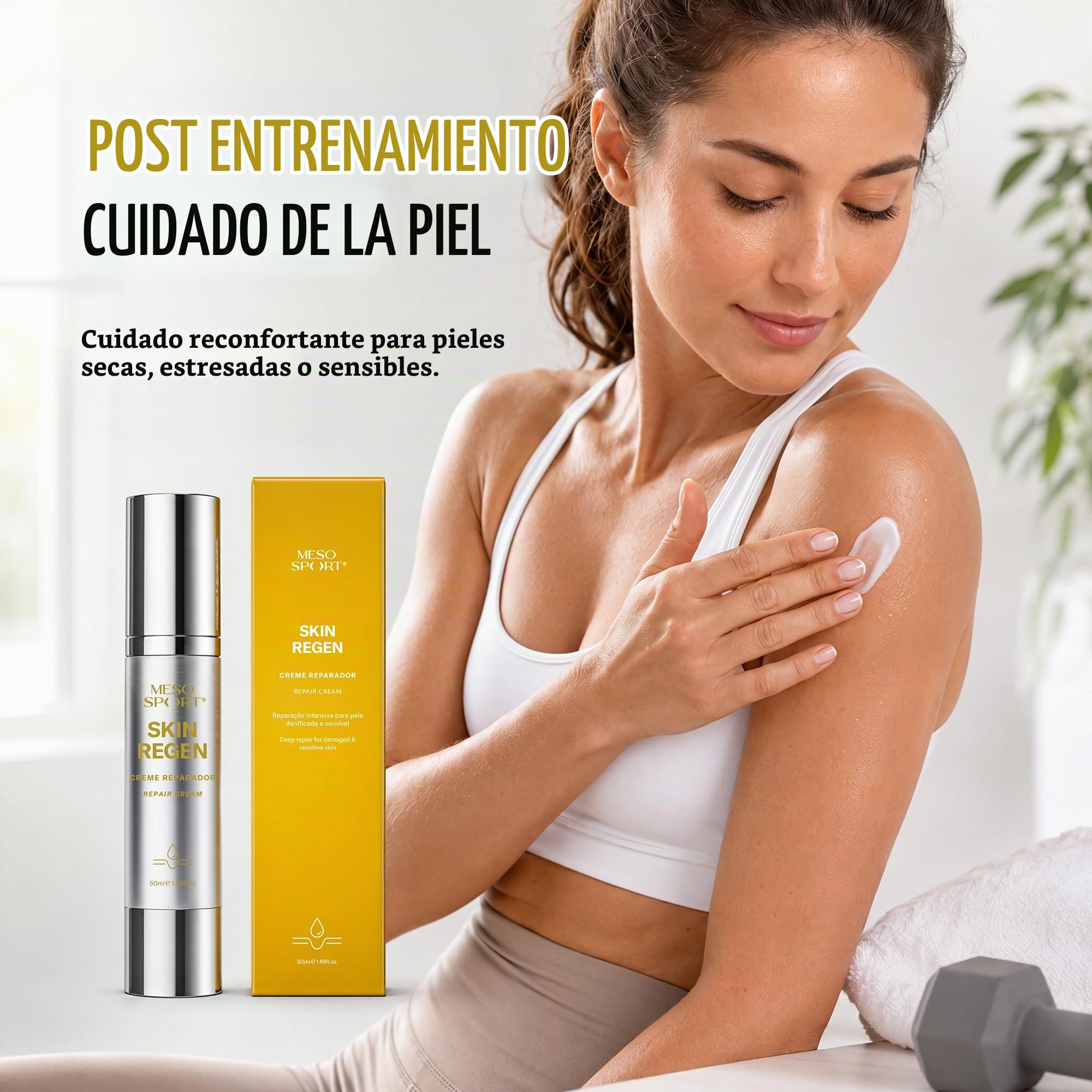 Skin Regen Crema Reparadora con Niacinamida y Centella Asiática para Piel bajo Esfuerzo, 50ml