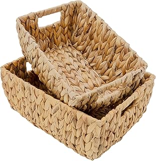 25+ Narrow Kitchen Ideas to Maximize Every Inch 8 StorageWorks Wicker Baskets for Organizing, Handwoven Storage Basket wit...