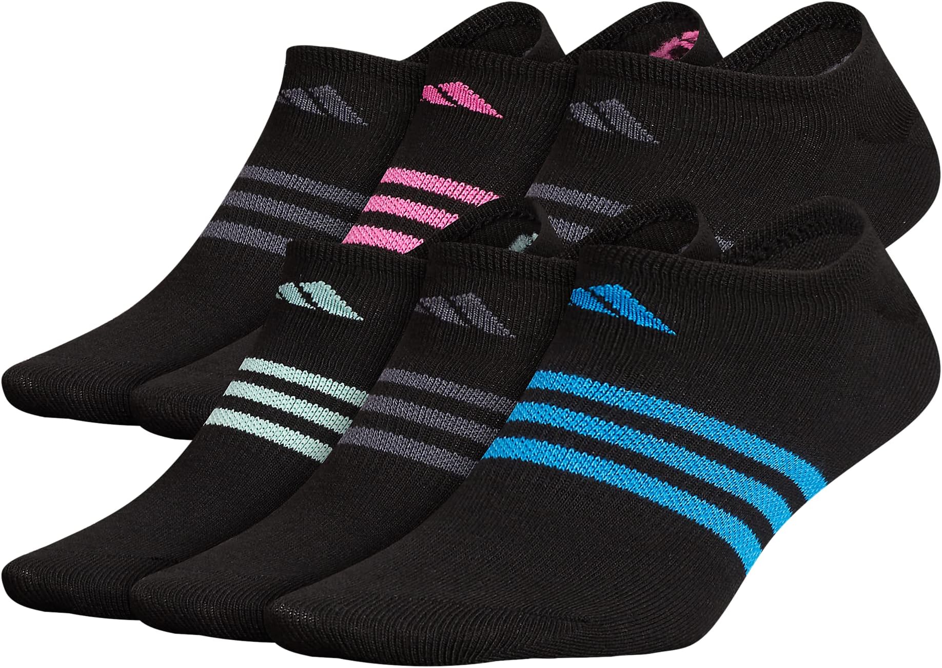 adidas Womens Superlite No Show Socks (6-pair)