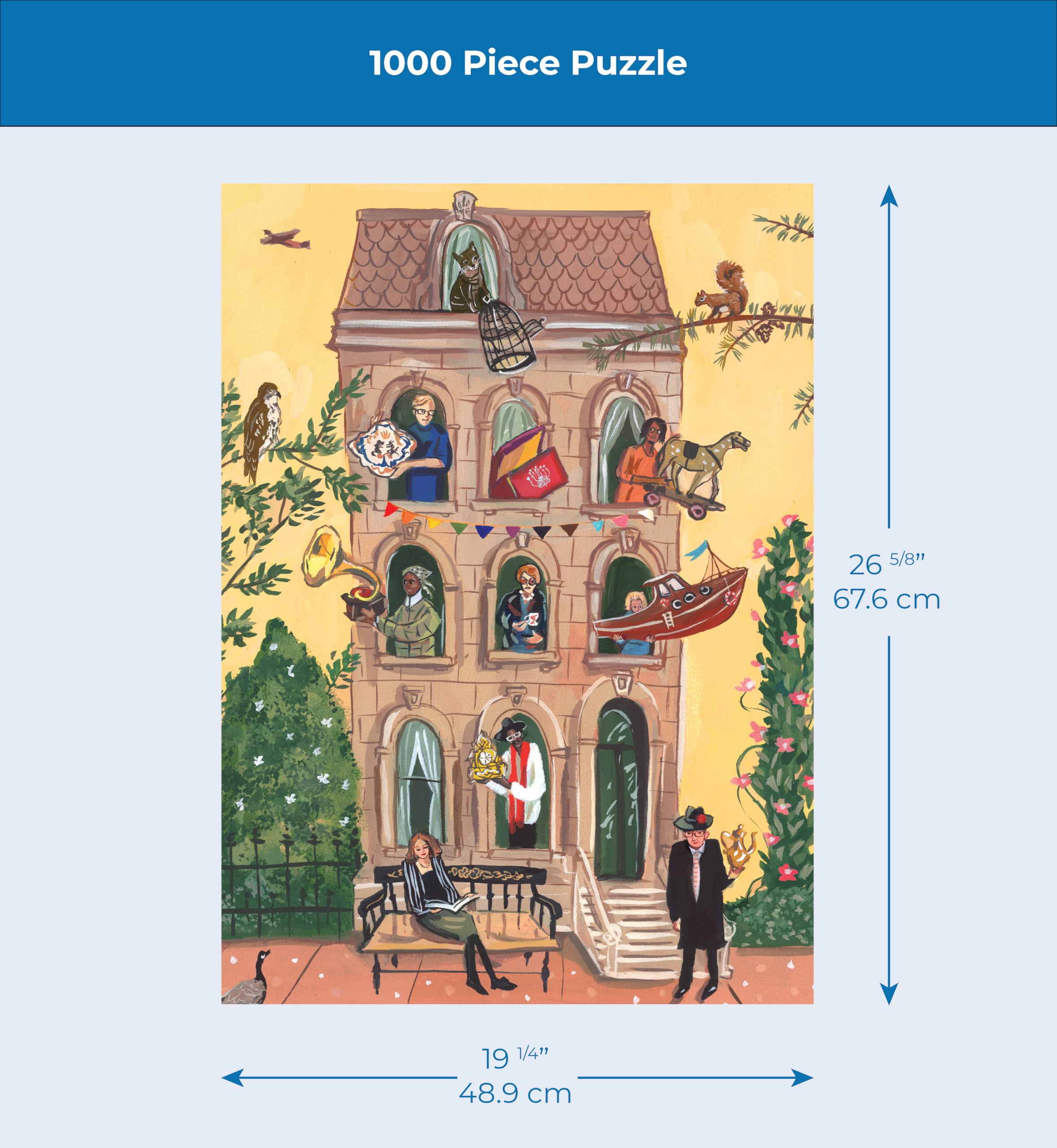 New York Puzzle Company - Jenny Kroik Treasure Trove – Puzzle de 1000 pièces pour adultes par Jenny Kroik