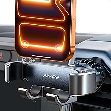 AINOPE for iPhone 17 Pro Max Car Mount Phone Holders for Your Car [Slide Design] Air Vent Phone Mount [Top Clamp] Cell Phone Holder Car Interior Accessories for iPhone Air 17 Pro Max 16 Samsung S25