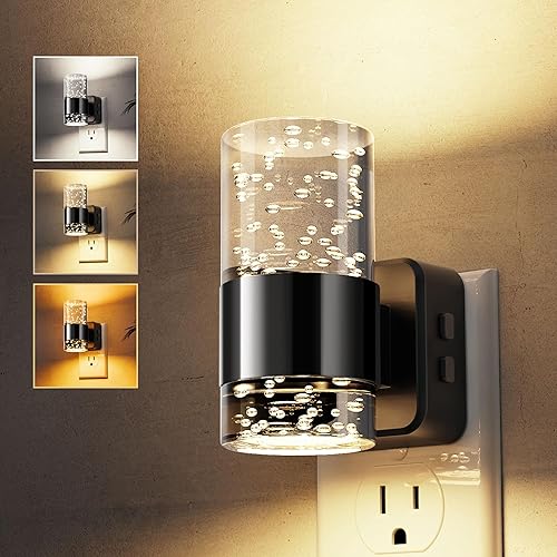 Miniatura 40 de L LOHAS LED Luz Nocturna, Luces Nocturnas Enchufables a la Pared con Cambio de 10 Colores RGB, Luz Nocturna Enchufable a la Pared, Sensor de RGB
