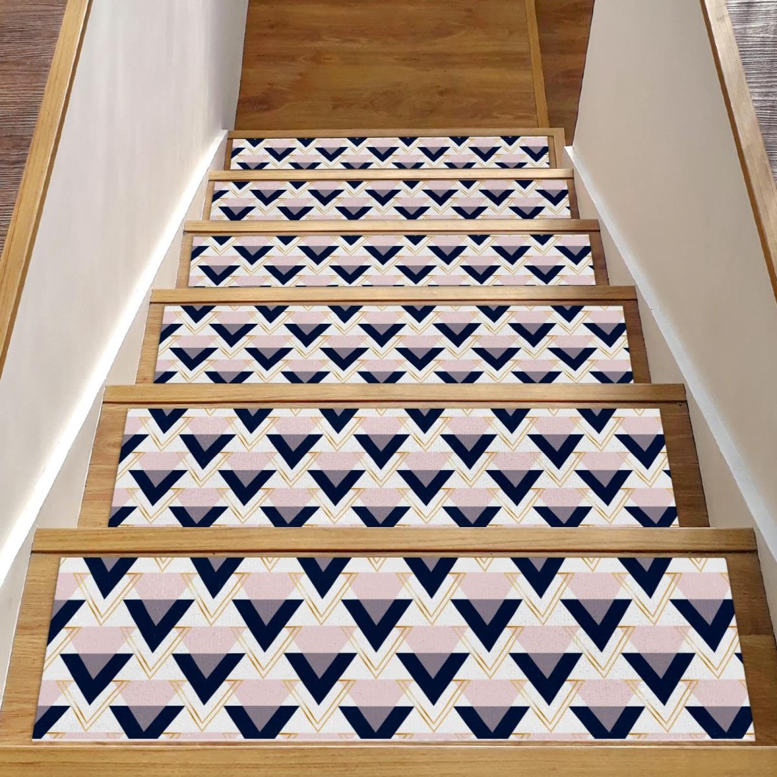 Alfombras de escaleras interiores para ancianos y mascotas con base autoadhesiva