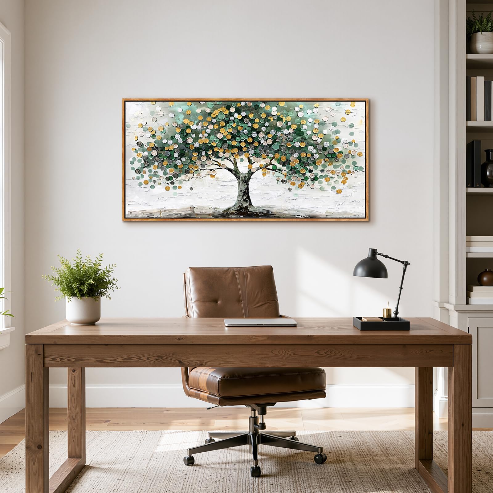 SERIMINO Quadro con Cornice Moderni Albero Della Vita Soggiorno 60x120 cm