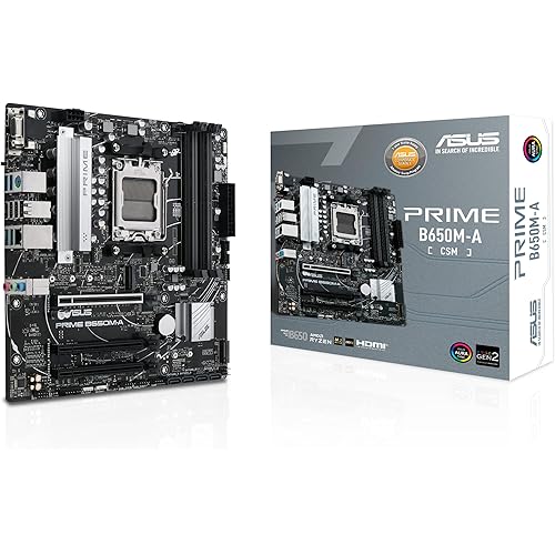 ASUS Prime B650M-A-CSM Micro-ATX Commercial Motherboard, DDR5, PCIe 5.0 M.2 Support