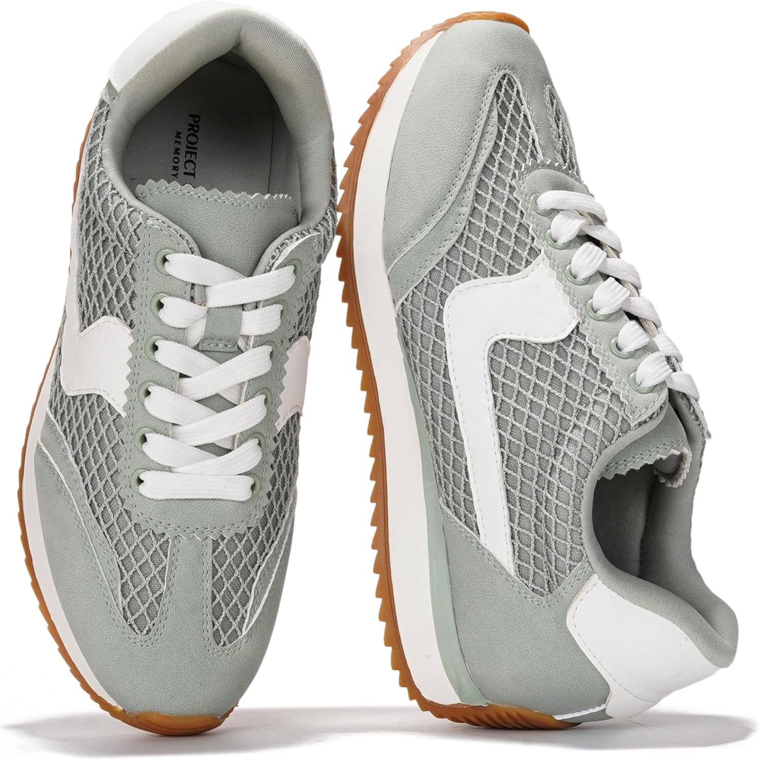 Project Cloud Fashion Sneakers for Women 2026 – Lightweight Lace-Up Shoes for Women with Memory Foam Insoles – Trendy Womens Shoes – Non-Slip, Comfortable Womens Sneakers (Madison)