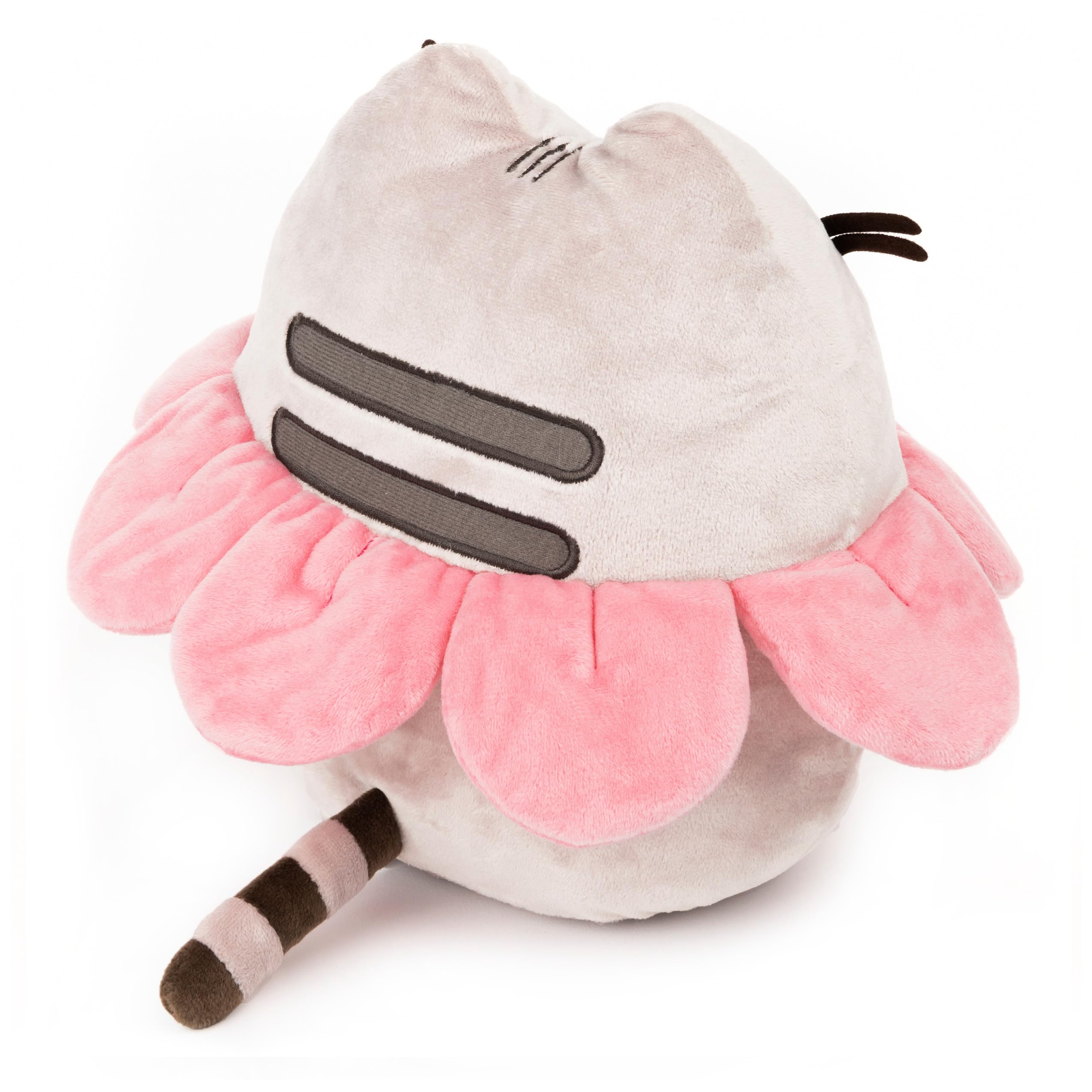 GUND Pusheen Pluszowe płatki kwiatów różowych dla kota, szary i różowy, 24 cm
