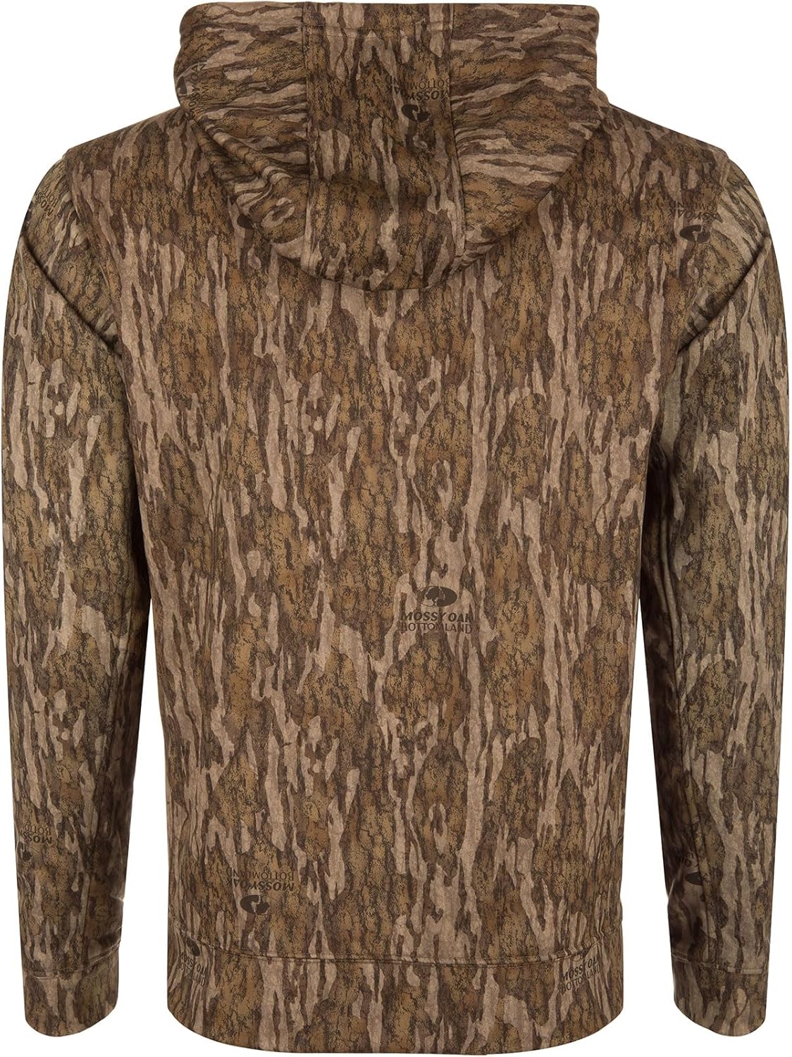 Drake Waterfowl Youths' Unisex Hunting Casual Camo Anti-Pilling Stretching Hoodie w/Kangaroo Pocket, Lined Hood, Bottomland, Small - Image 4