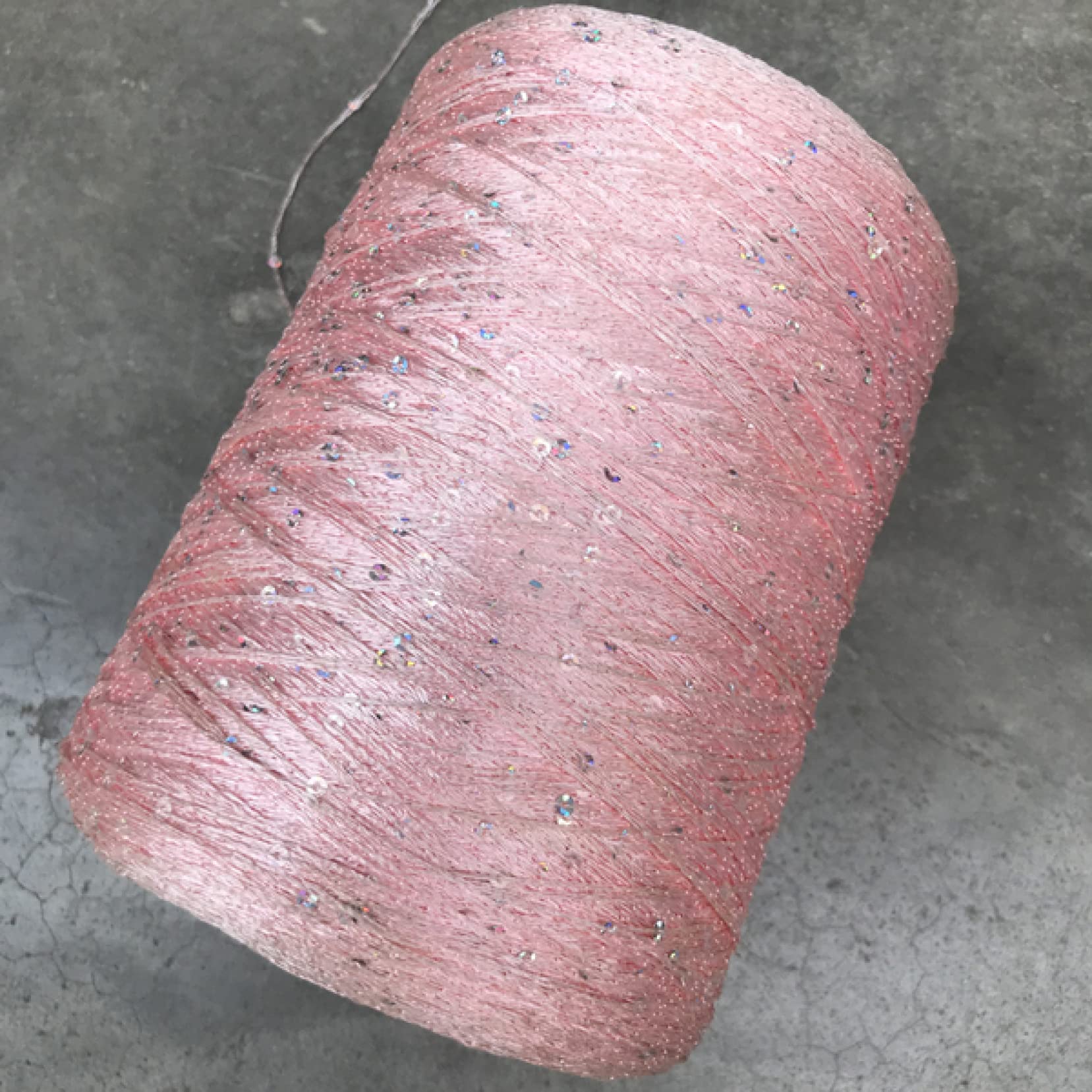 włóczka włóczka do robótek ręcznych 260g Piękny Brokat Unikalny Naturalny Lodowy Jedwab Cekin Przędza DIY Szydełkowanie Dzianie Nici do Szycia(Number 08)