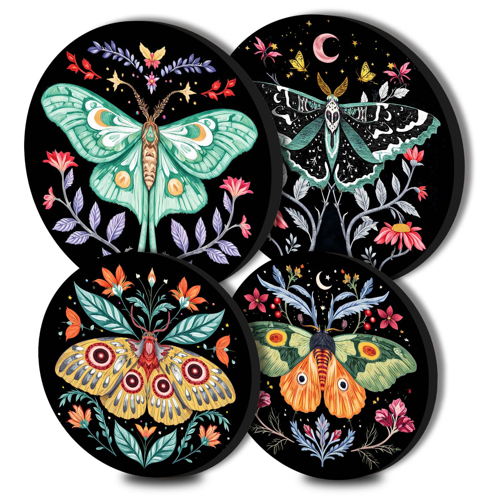 Colorful Owl Stove Burner Covers - Set of 4 -31 Colorful Owl Stove Burner Covers - Set of 4 -31