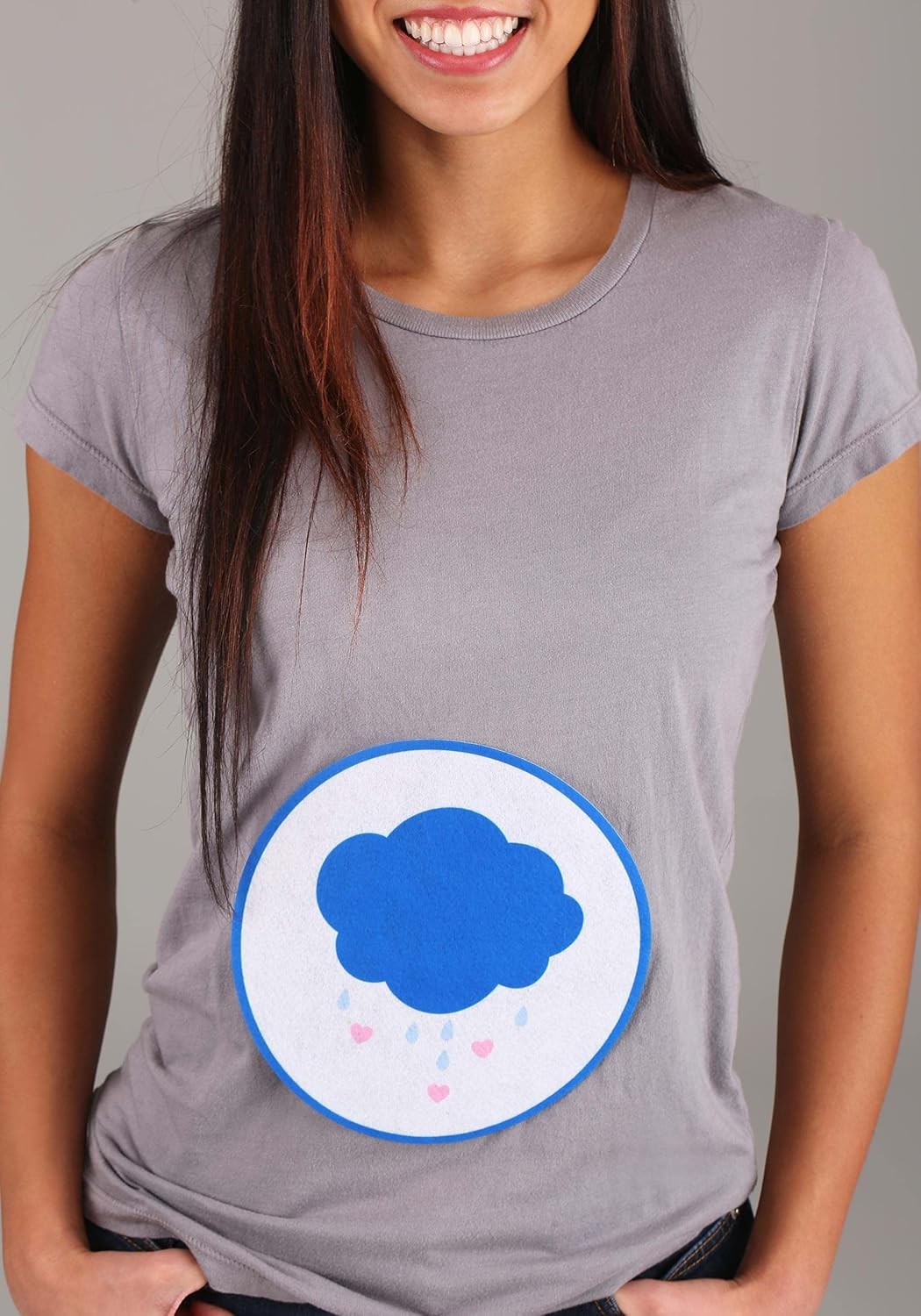 Care Bears Grumpy Bear Ears and Patch Costume Kit for Adults with Headband and Iron-On Patch Accessory Set - Image 9