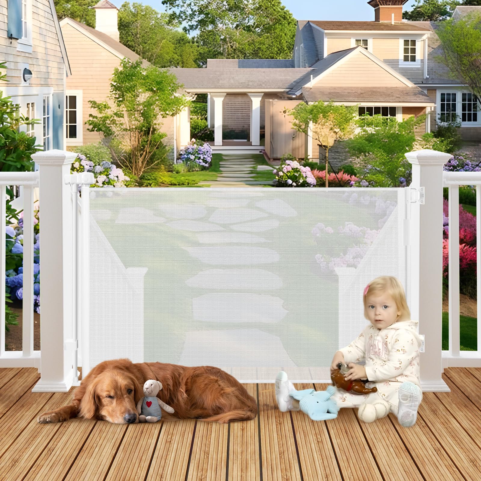 BETERTEK 55 Inch Retractable Gate