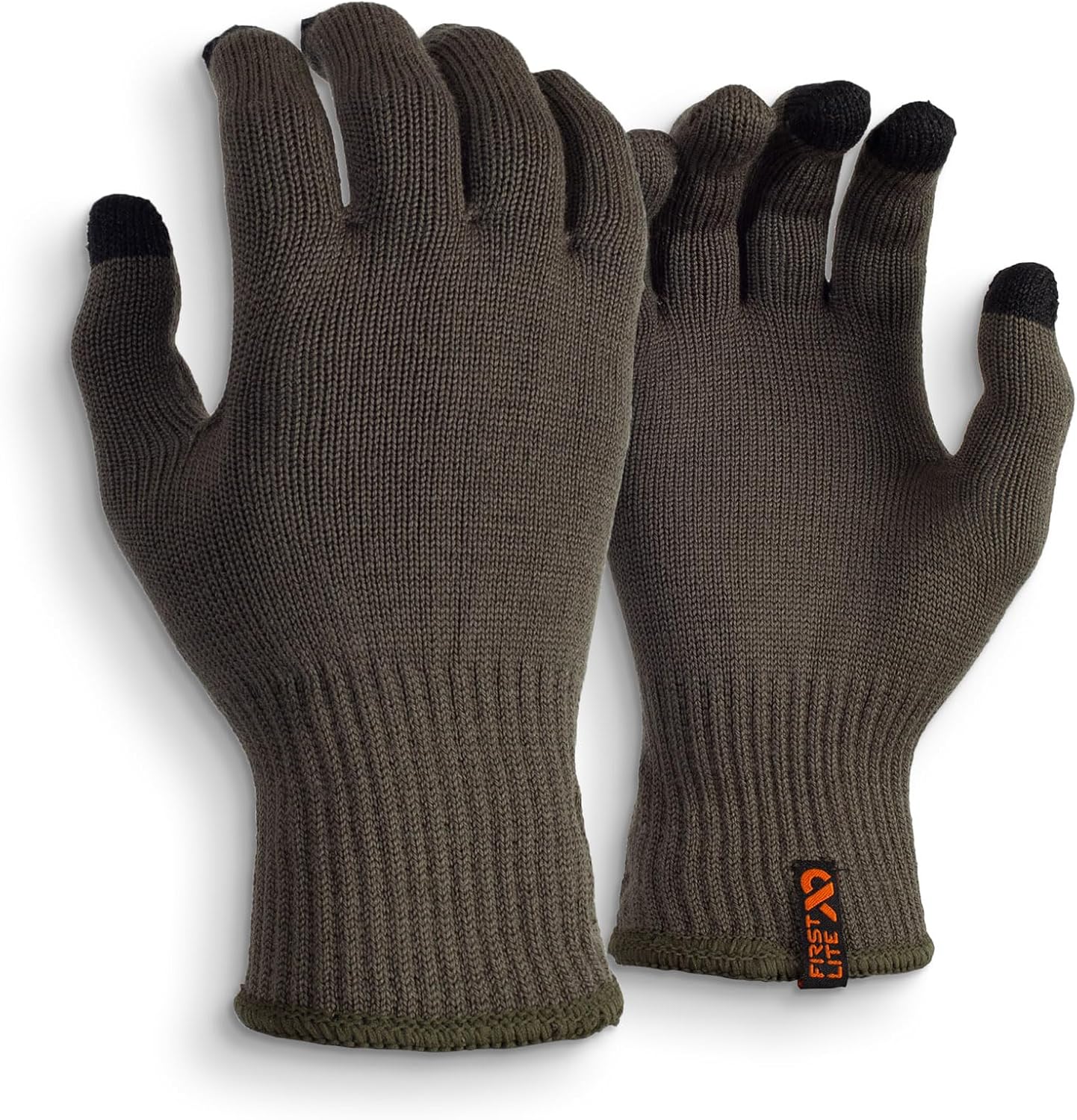 First Lite Talus Touch Full Finger Merino Wool Glove - Lightweight Camo ...