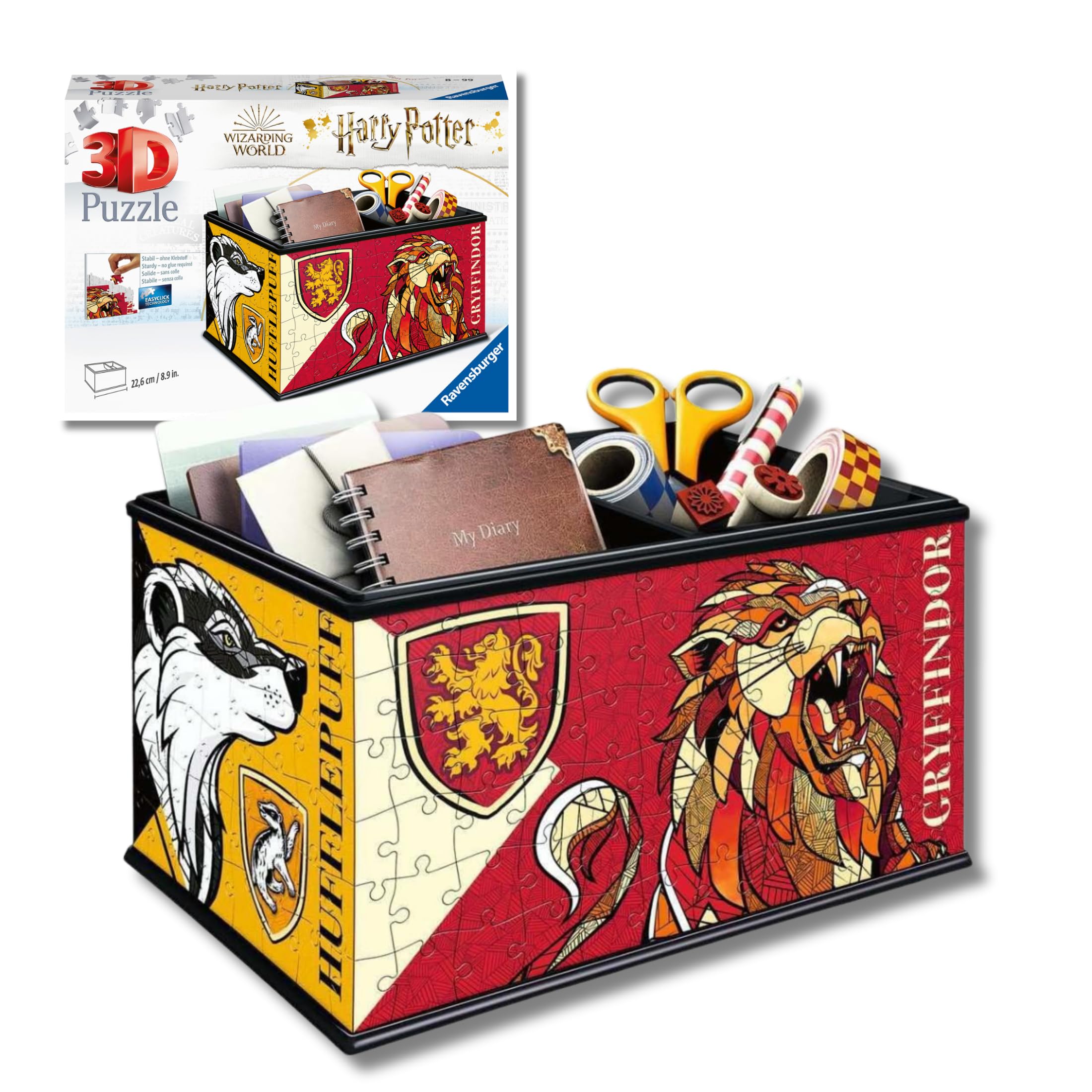 Ravensburger - Puzzle 3D Storage Box Harry Potter 216 pezzi, Puzzle 8+ anni
