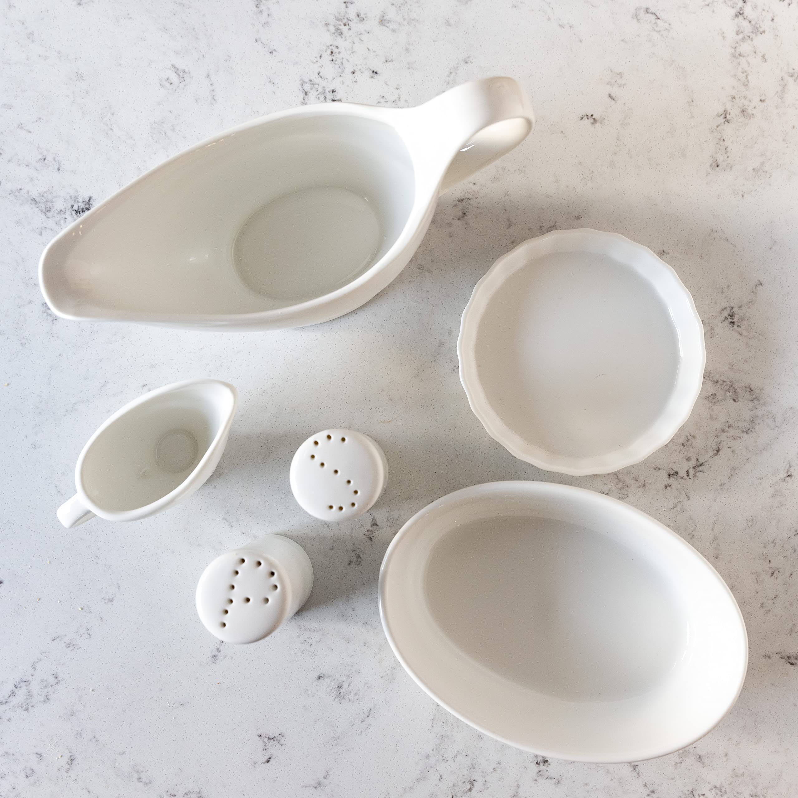 Maxwell & Williams Zylindrischer Salz- und Pfefferstreuer aus Porzellan Modern -1 für Pfeffer 1 für Salz Küche, Haushalt & Wohnen