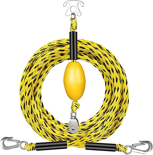 Self Centering Tow Harness for Watersports with Foat Ball, Heavy Duty Boat Tow H