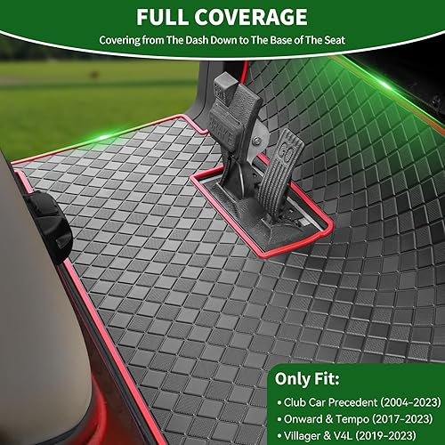 Miniatura 2 de Club Car Precedent - Tapete de repuesto para carrito de golf con goma de 0.315 pulgadas, compatible con Precedent 2004-2023  en adelante y Tempo