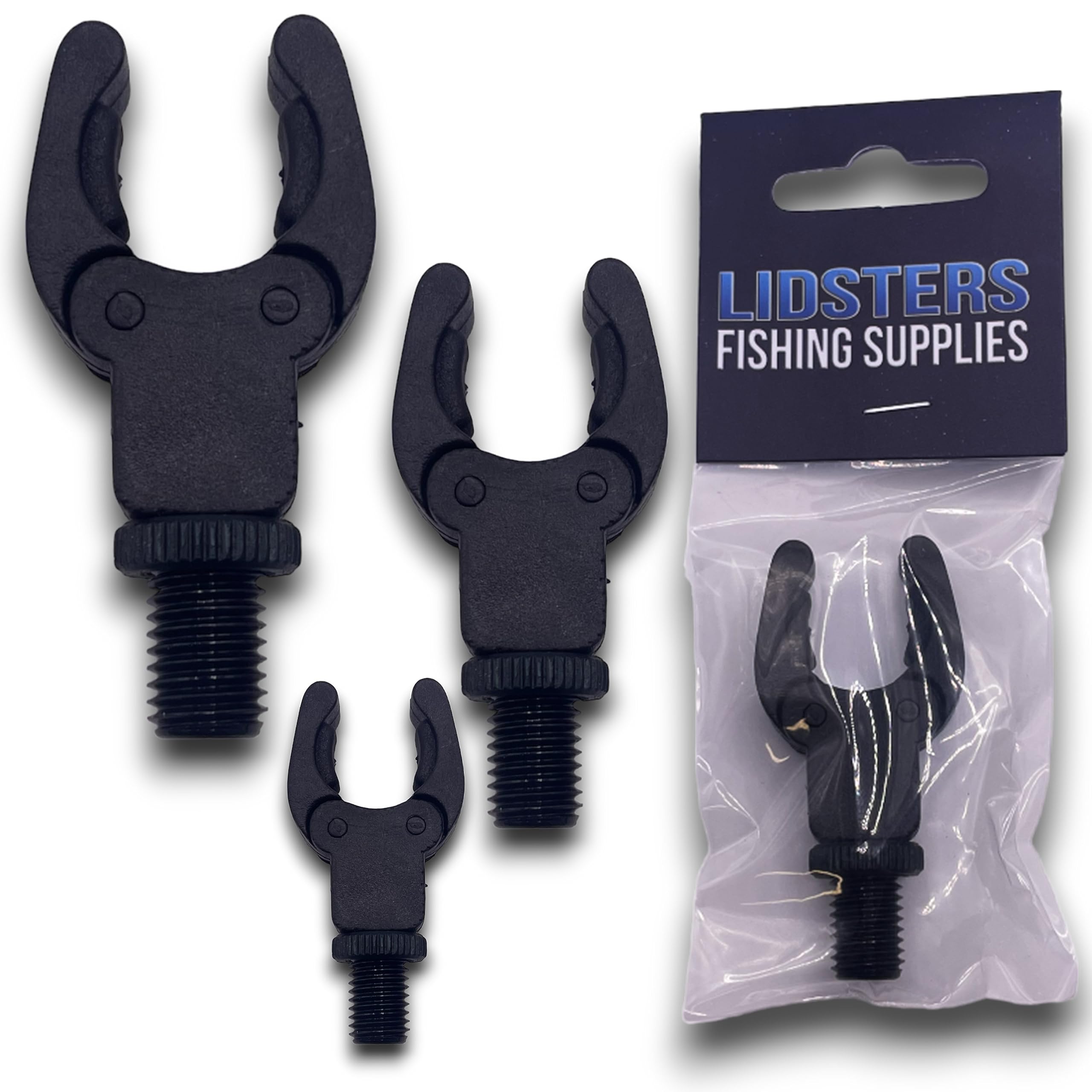 LFS Black Rod Rests Self Adjusting Secure Rod Back Butt Rest Carp Coarse Fishing Tackle (1)