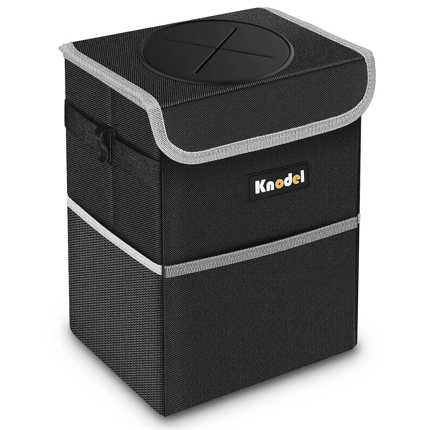 Knodel Car Trash Can with Lid, Waterproof Trash Bin for Car