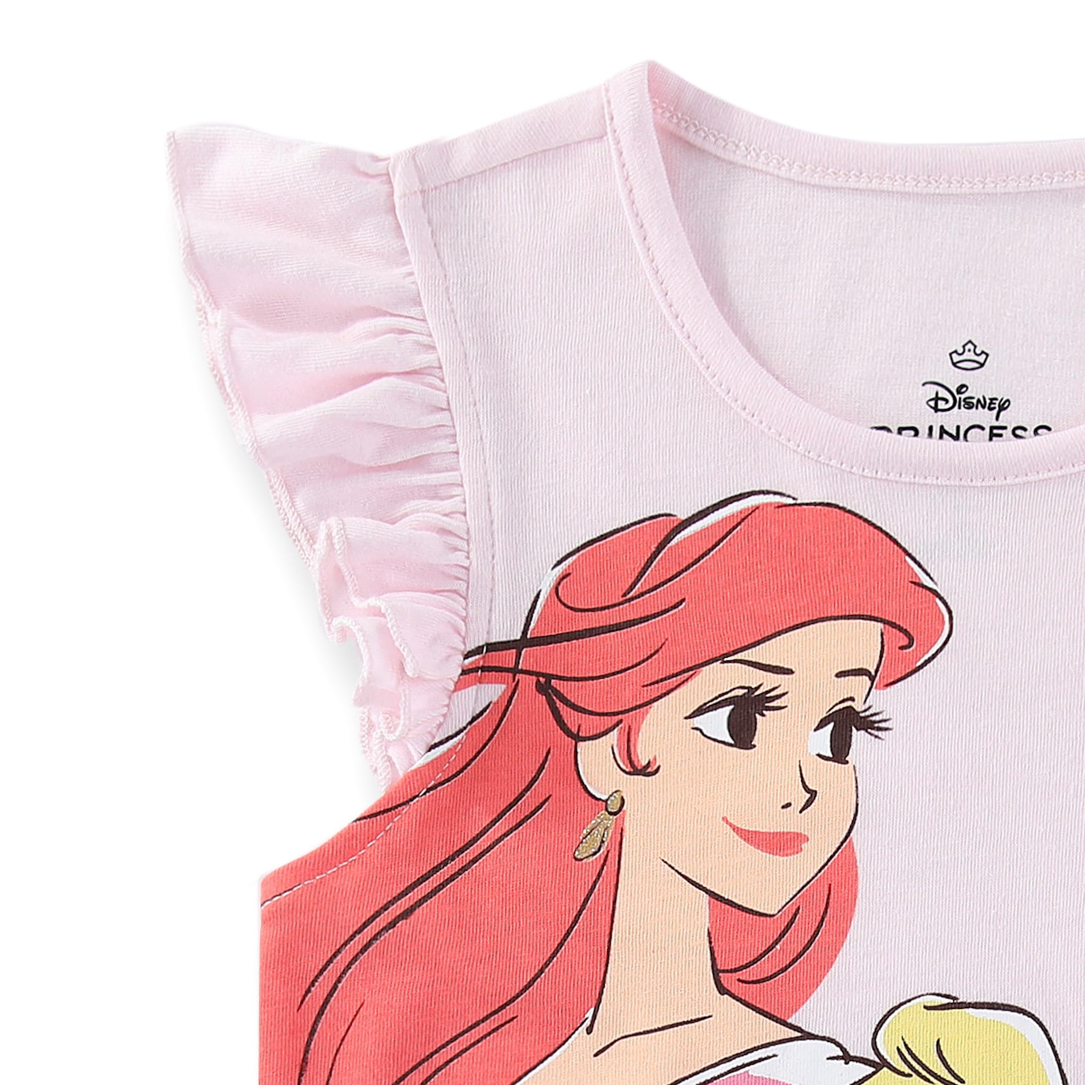 Disney Conjunto de camisa de manga corta y falda tutú de tul con banda para el pelo, para niñas y niños grandes