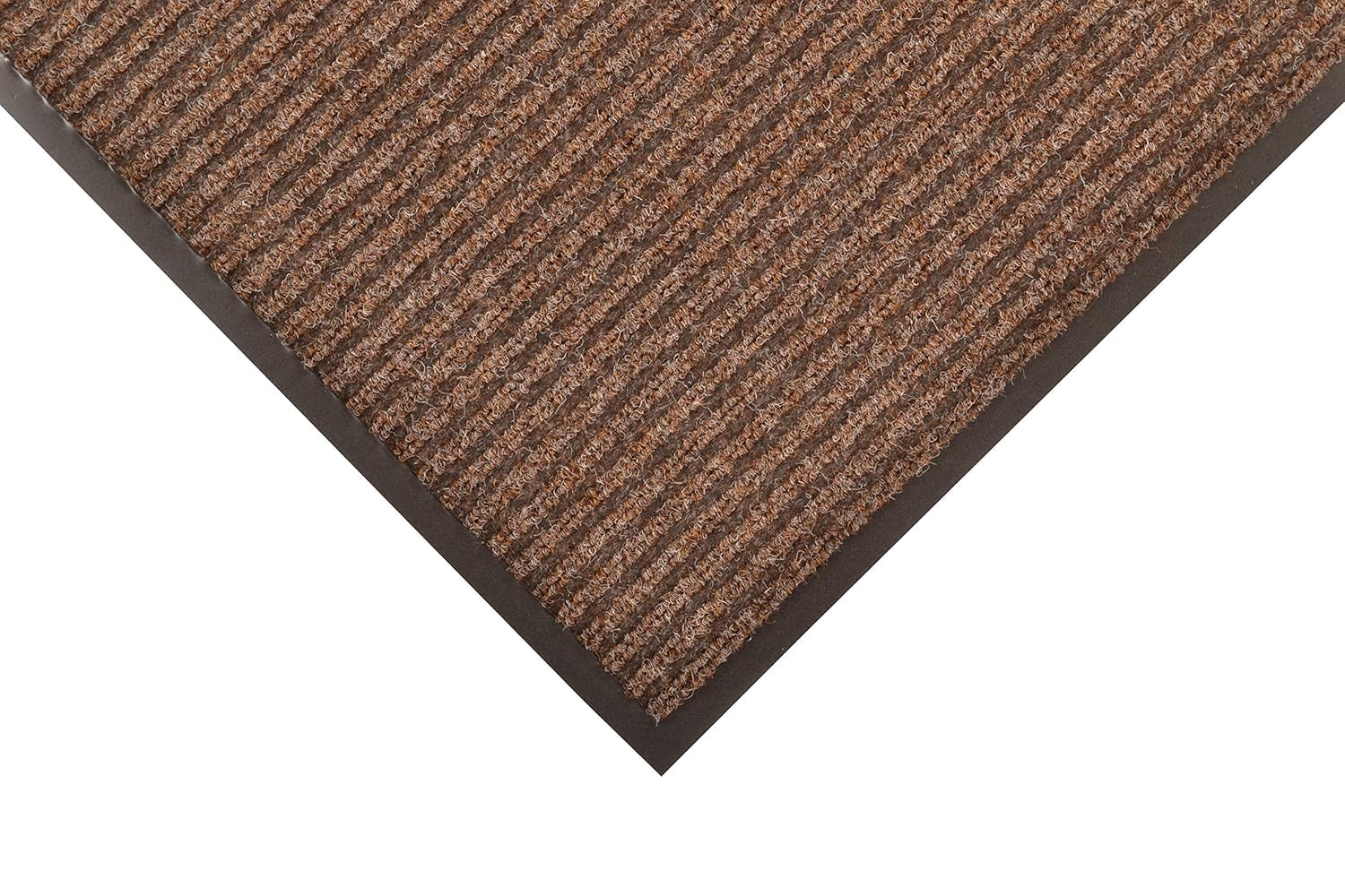 NoTrax 117 Heritage Rib Carpeted Entrance Mat for Lobbies and Indoor Entranceways, 3' x 4', Absorbent Indoor Commercial Rug for Home or Office, Brown, 117S0034BR