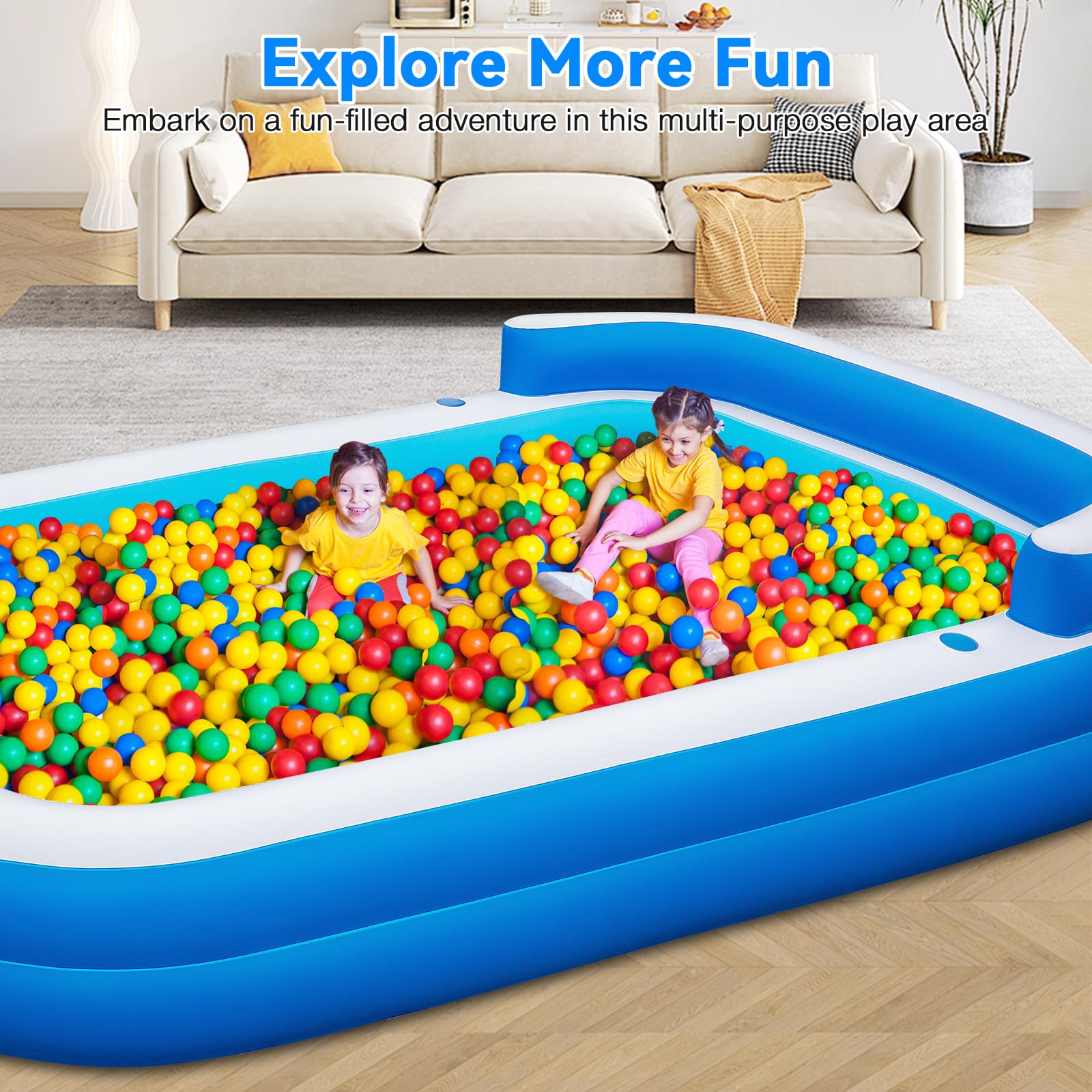 Piscina gonfiabile extra large con pompa a sedili, 304,8 x 215,9 x 66 cm, spessa e resistente, piscina per adulti, piscina gonfiabile per cortile, giardino, feste estive in acqua | Piscina, 160