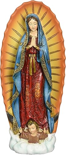 Josephs Studio by Roman - Figura de Nuestra Señora de Guadalupe sobre la base 60in de escala de la colección renacentista 725 pulgadas de alto