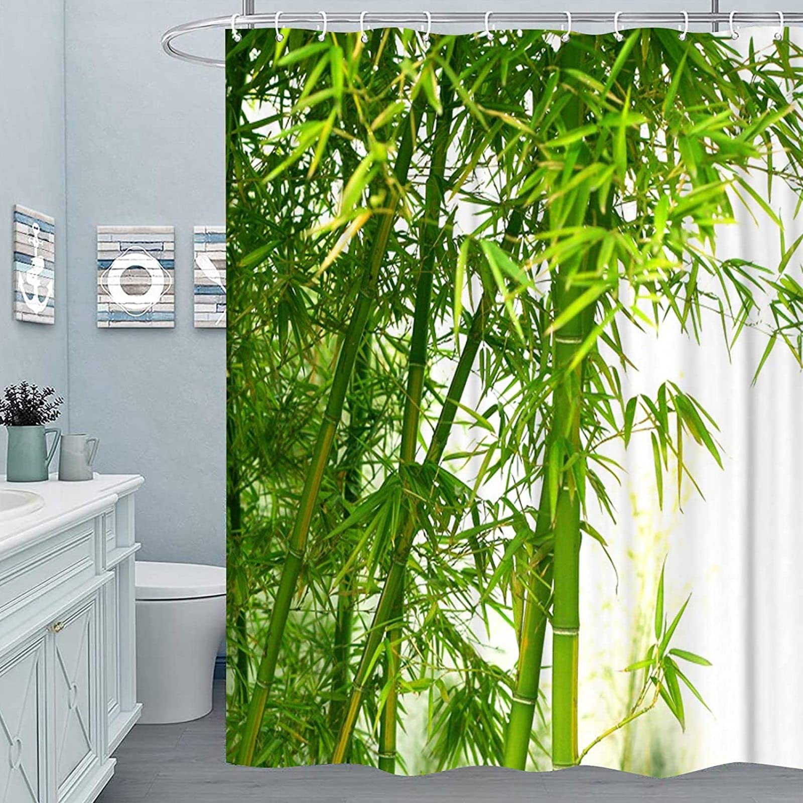 Daesar Rideau De Douche, Imperméable, 100 X 200 Cm, Anti-moisissure, Lavable, Moderne, Noir, Pour Baignoire, Textile