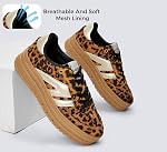 LUCKY STEP Femmes plate-forme Gum épais semelle Mode Sneakers Classic Retro Rubber Bas Top Casual Tennis Skate Chaussures de marche
