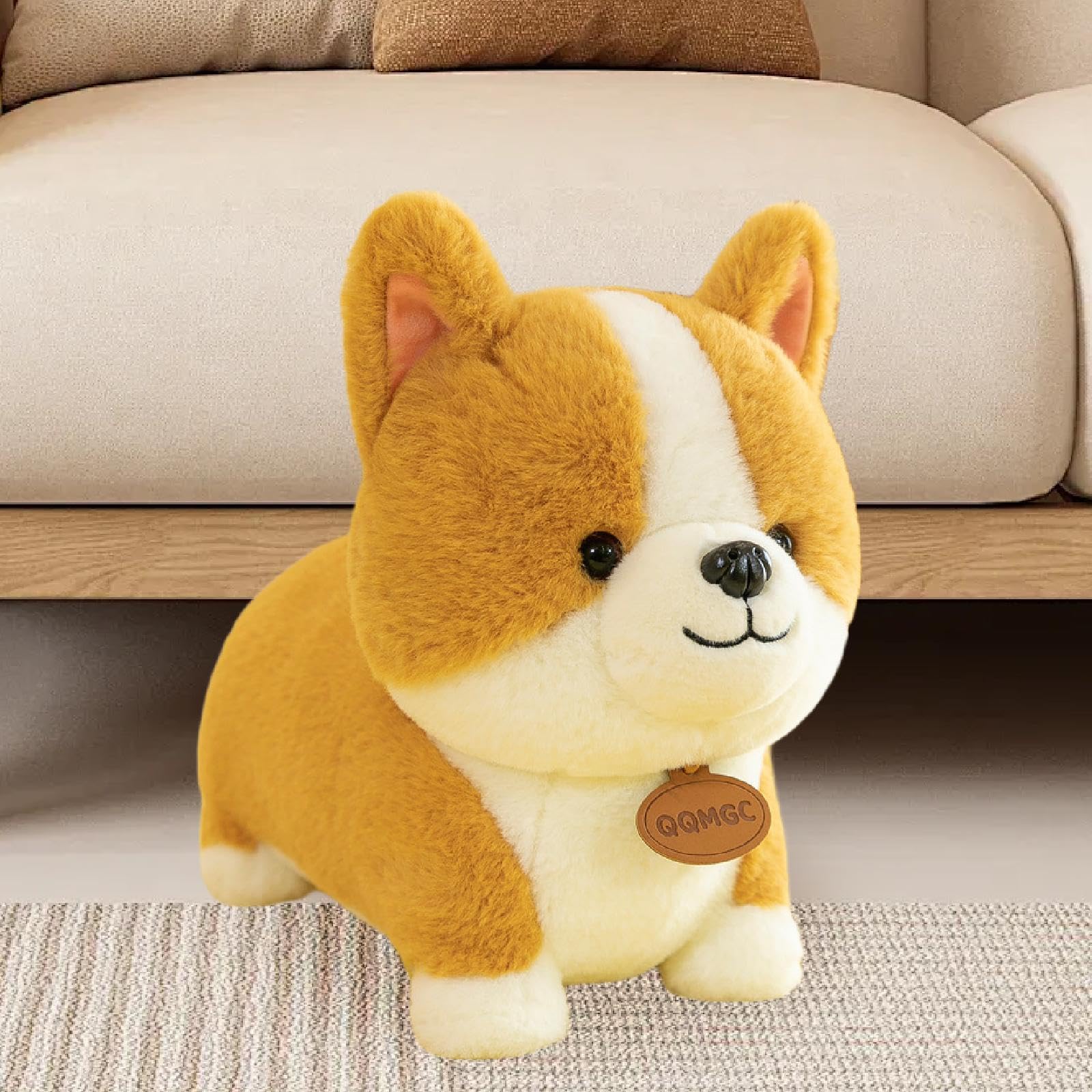 Peluche a Forma di Cane per Bambini, Decorazione per La Stanza E Giocattolo, 55 Cm