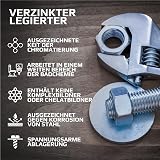 M12 Flat Penny Washer (Pack of 10) Plain Wide Round Metal Alloy Steel Washers for Screws – Zinc Coated Plated Galvanized Heavy Duty According to Standart ISO7089 DIN125 M12 (13mm x 24mm) - 5