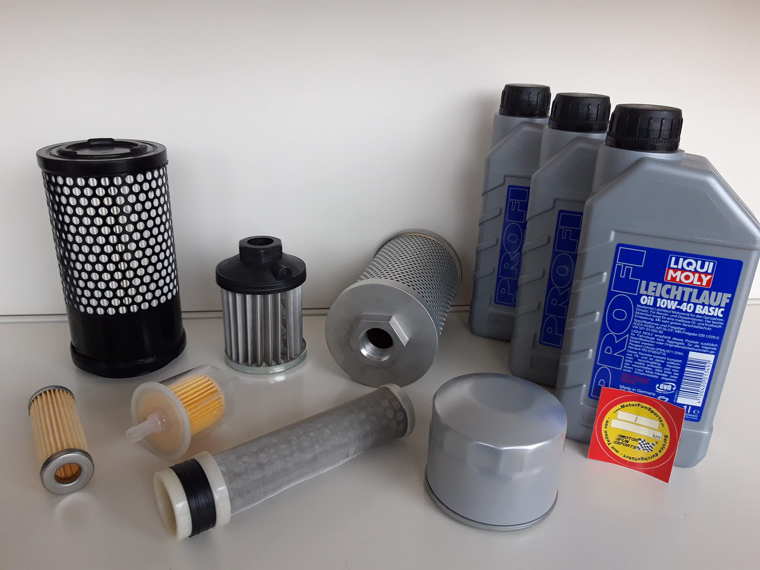 Kit di manutenzione (grande) adatto per Kubota U10 U10-Alpha U10-3 con olio e filtro