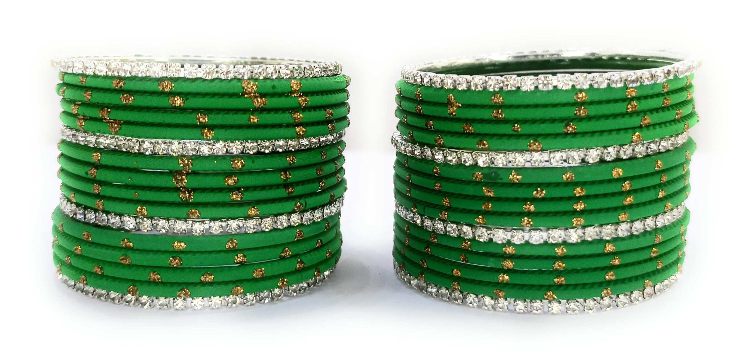 Green Color,Matt Finish Zari Dots & Stone Chain Bangles set of 32 bangle for Girl Child of Age 1-3 year old (B0DB69SVXC) Amazon Price History, Amazon Price Tracker
