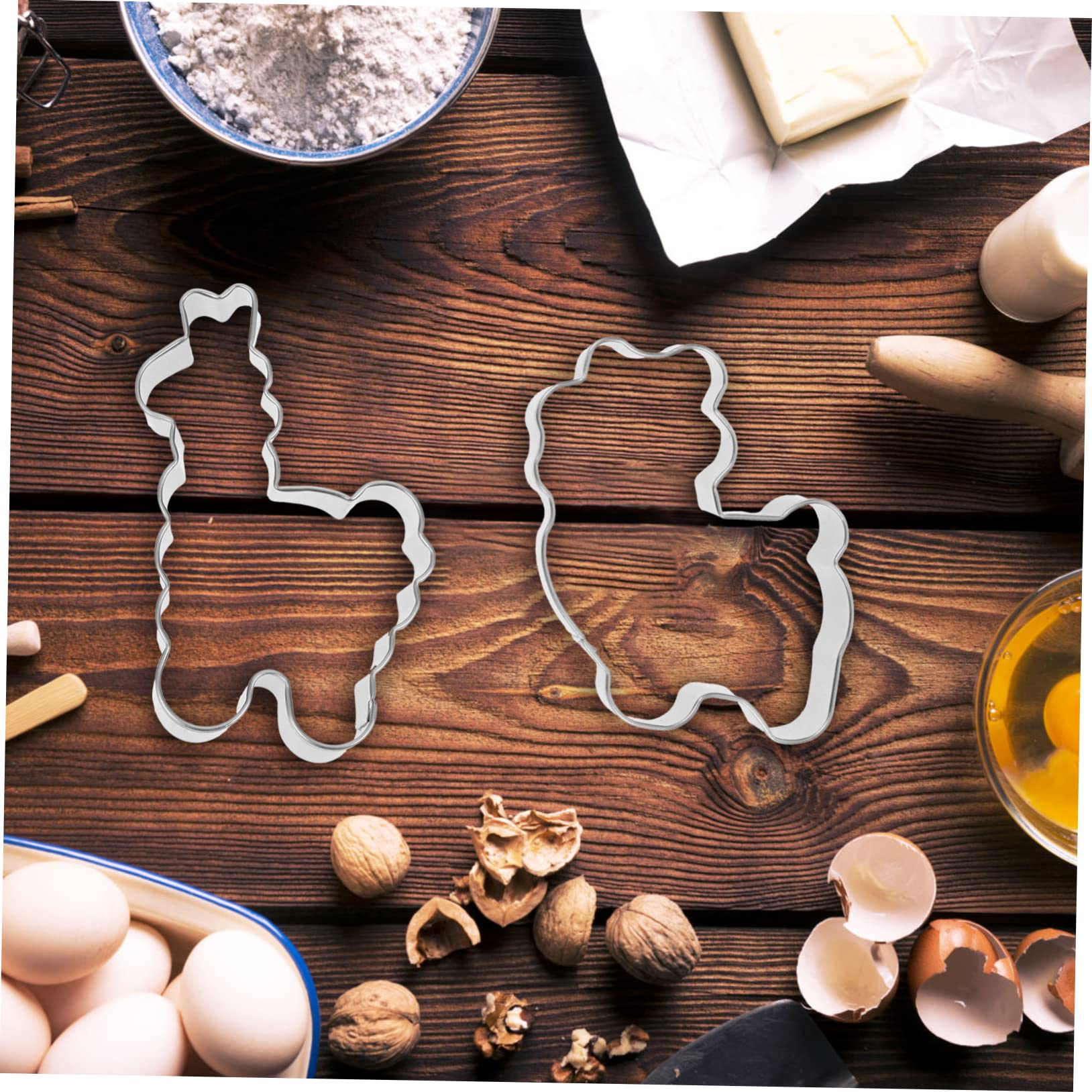 4pièces Lot Outil De Pâtisserie Pour Découper Biscuits Fruits Et Gâteaux